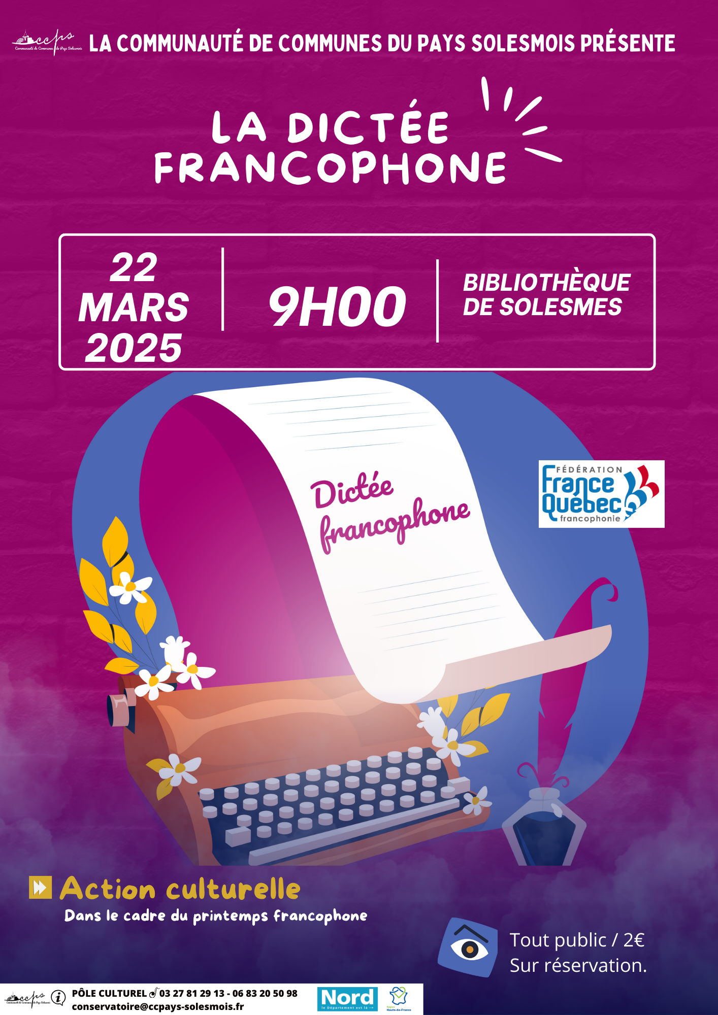 A3 dictee francophone (1)